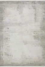 Agay Modern Krem Vizon Çizgili Akrilik Makine Halısı