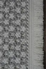 Calcara Modern Krem Polyester Makine Halısı - Görsel 3