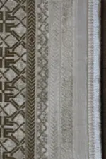 Barret Çerçeveli Krem Polyester Makine Halısı - Görsel 3