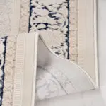 Sette Çerçeveli Krem Polipropilen ve Polyester Makine Halısı - Görsel 3