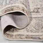 Goito Çerçeveli Krem Polipropilen ve Polyester Makine Halısı - Görsel 4