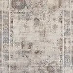 Goito Çerçeveli Krem Polipropilen ve Polyester Makine Halısı