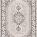 Asola Klasik Göbekli Krem Polipropilen ve Polyester Makine Halısı