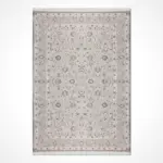 Sona Çerçeveli Krem Polipropilen ve Polyester Makine Halısı - Görsel 2