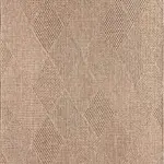 Naveta Geometrik Kahve Polipropilen Pamuk Tabanlı Makine Halısı