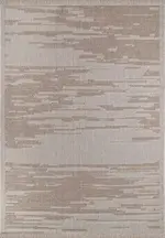 Rogno Modern Krem Polipropilen Pamuk Tabanlı  Makine Halısı