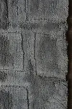 Downey Modern Gri Polyester Makine Halısı - Görsel 3