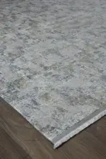 Sautin Modern Bej Polyester Makine Halısı - Görsel 2