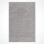 Sugano Modern Gri Polyester Kaydırmaz Taban Makine Halısı - Görsel 2