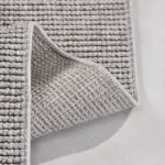 Sugano Modern Gri Polyester Kaydırmaz Taban Makine Halısı - Görsel 3