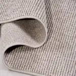 Morrano Modern Krem Polyester Kaydırmaz Taban Makine Halısı - Görsel 4