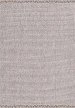 Morrano Modern Krem Polyester Kaydırmaz Taban Makine Halısı