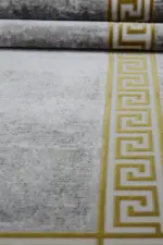 Hagley Çerçeveli Gri Akrilik Makine Halısı - Görsel 5