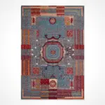 Cascina Klasik Göbekli Multi Akrilik Kaydırmaz Taban Makine Halısı - Görsel 2