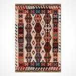 Bisenzio Geometrik Multi Akrilik Kaydırmaz Taban Makine Halısı - Görsel 2