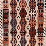 Bisenzio Geometrik Multi Akrilik Kaydırmaz Taban Makine Halısı