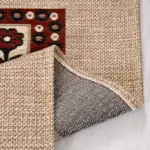 Brigida Geometrik Bej Akrilik Kaydırmaz Taban Makine Halısı - Görsel 3