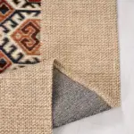 Vaglia Geometrik Bej Akrilik Kaydırmaz Taban Makine Halısı - Görsel 3