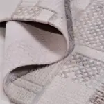 Rosia Geometrik Krem Akrilik Makine Halısı - Görsel 4
