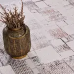 Rosia Geometrik Krem Akrilik Makine Halısı - Görsel 6