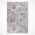 Montieri Geometrik Gri Akrilik Makine Halısı - Görsel 2