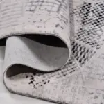 Montieri Geometrik Gri Akrilik Makine Halısı - Görsel 4