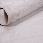 Sasso Modern Krem Akrilik Makine Halısı - Görsel 5