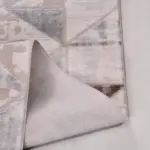 Verase Geometrik Krem Akrilik Makine Halısı - Görsel 3