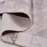 Verase Geometrik Krem Akrilik Makine Halısı - Görsel 4