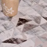 Verase Geometrik Krem Akrilik Makine Halısı - Görsel 6