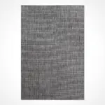 Lerici Modern Siyah Polyester ve Pamuk Sisal Makine Halısı - Görsel 2