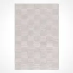 Maritima Geometrik Bej Polyester ve Pamuk Sisal Makine Halısı - Görsel 2