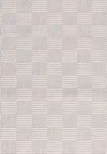 Maritima Geometrik Bej Polyester ve Pamuk Sisal Makine Halısı
