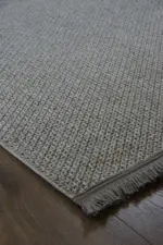 Alberi Modern Gri Polyester Makine Halısı - Görsel 2