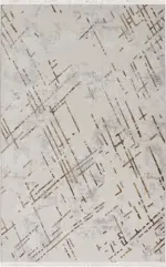 Rene Modern Krem Akrilik Makine Halısı