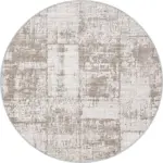 Sagrada Modern Krem Polyester ve Pamuklu Yıkanabilir Kaydırmaz Taban Dijital Baskı Halı - Görsel 7