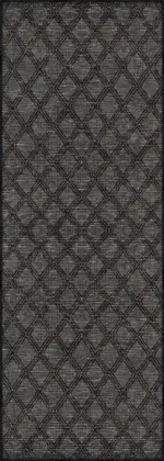 Alcaraz Geometrik Antrasit Polyester ve Pamuklu Yıkanabilir Kaydırmaz Taban Dijital Baskı Halı - Görsel 3