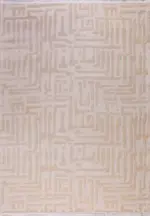 Ritani Modern Krem Polyester Makine Halısı