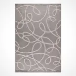 Laconi Modern Gri Kabartmalı Polipropilen Makine Halısı - Görsel 2