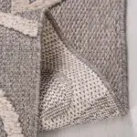 Laconi Modern Gri Kabartmalı Polipropilen Makine Halısı - Görsel 3