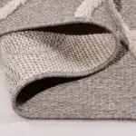 Laconi Modern Gri Kabartmalı Polipropilen Makine Halısı - Görsel 4