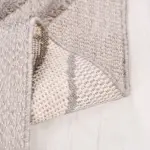 Desulo Geometrik Gri Kabartmalı Polipropilen Makine Halısı - Görsel 3