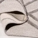 Desulo Geometrik Gri Kabartmalı Polipropilen Makine Halısı - Görsel 4