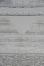 Cerano Çerçeveli Bej Göbekli Polyester Makine Halısı - Görsel 6