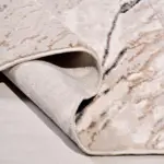 Cutro Modern Krem Polyester Kaydırmaz Taban Makine Halısı - Görsel 4