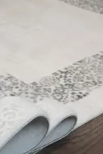 Lutley Çerçeveli Krem Akrilik Makine Halısı - Görsel 5