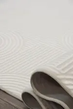 Bion Modern Krem Bohem Modeli Akrilik Makine Halısı - Görsel 4