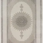 Cenon Çerçeveli Göbekli Vizon Polyester Makine Halısı