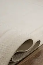 Wyken  Çerçeveli Krem Akrilik Makine Halısı - Görsel 5