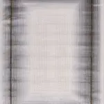 Donori Çerçeveli Gri Akrilik Pamuk Atkılı Makine Halısı